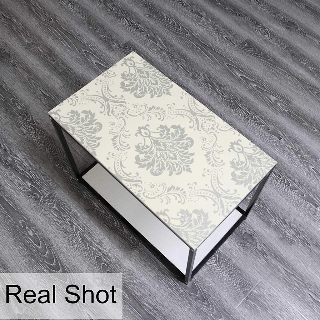 Обои самоклеящиеся съемные серебристые дамаск декоративные цветочные самоклеящиеся обои водонепроницаемые наклейки на стену