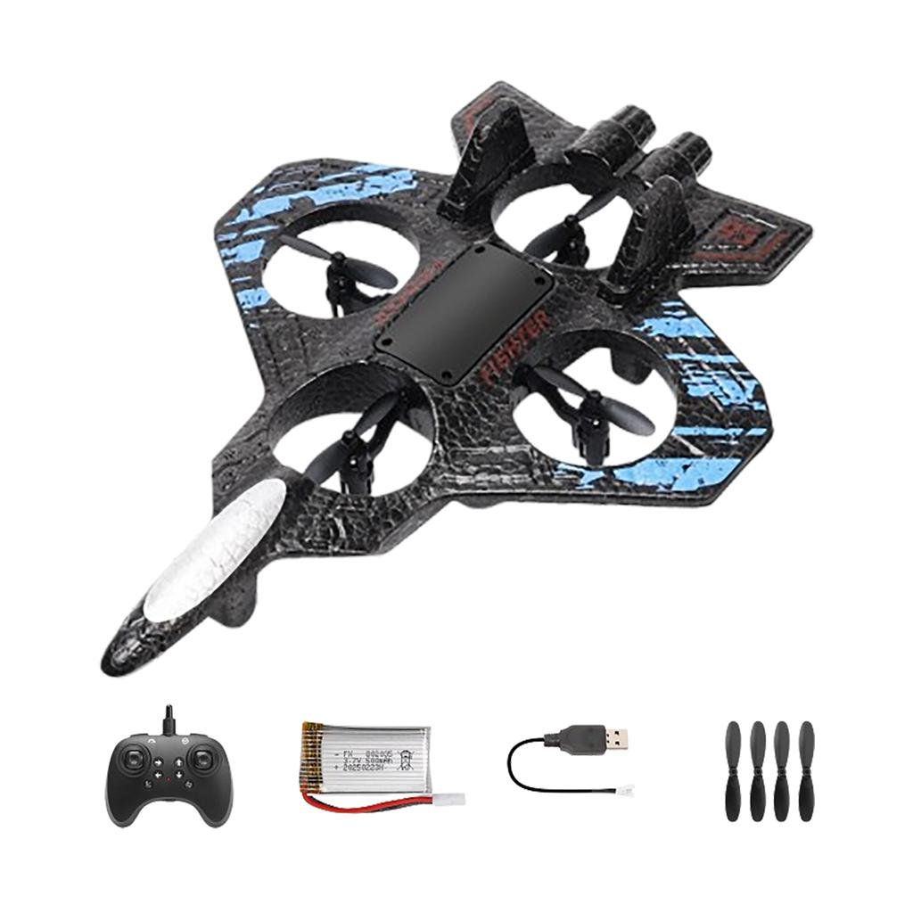 Glider Flying Helicopter RC Hobby Jet Plane 2.4G Stunt Remote Control Foam Fighter Airplane Toy With Light