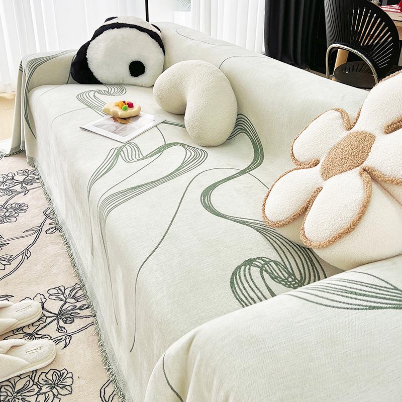 Chenille Sofa Towel Four Seasons Universal All-Inclusive Sofa Cover Dust Cover One-Piece Sofa Cover Cloth Anti-Scratching