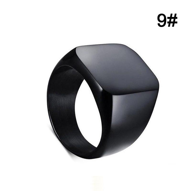 Мужское ювелирное кольцо, простые кольца из нержавеющей стали, цельное полированное классическое модное обручальное кольцо