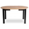 Harry Round Extendable Table 102-142 Cm Craft Oak/Black Modern