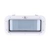 Boat Portlight Boat Accessory Rectangle Portlight Tempered Glass Opening Window for Marine Boat Yacht RV White 15-3/4 X 7-7/8in