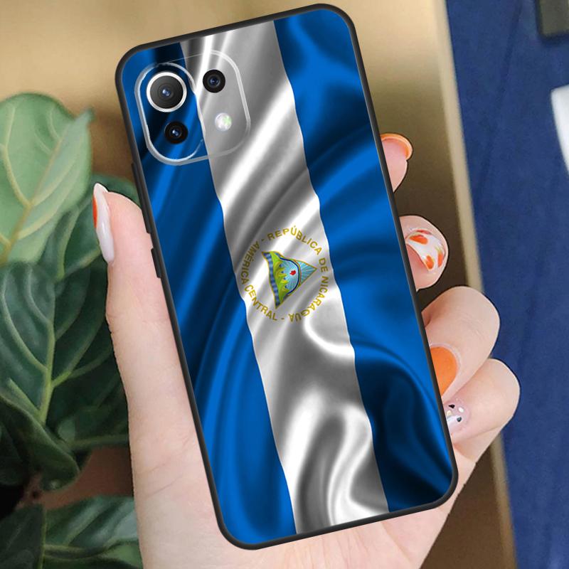 Чехол с флагом Никарагуа для Xiaomi 15 14 Ultra 13T 14T 15T Pro 17 Pro Max POCO F8 F7 F5 F6 X5 X6 X7 Pro Чехол