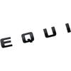 2X Equinox Front Door Nameplate Letter Logo 3D Badge Emblem Sport Replacement for Equinox (Gloss Black)