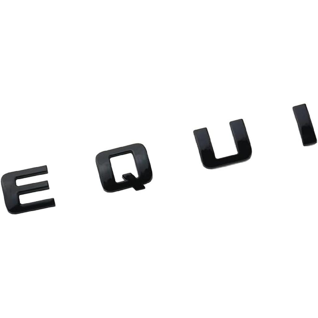 2X Equinox Front Door Nameplate Letter Logo 3D Badge Emblem Sport Replacement for Equinox (Gloss Black)