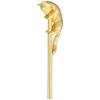 Takakuwa Metal Rubber Cast Cat Coffee Spoon, Gold, 405572