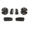 6Pcs ABS Seat Adjustment Button Cover Trim For Alfa Romeo Giulia Stelvio 2017 2018   Auto Accessories