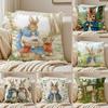 Cartoon Character CutePeter RabbitSmart Cushion Cover Pillowcase Antidustmite living Room Sofa Decor Cushion Room