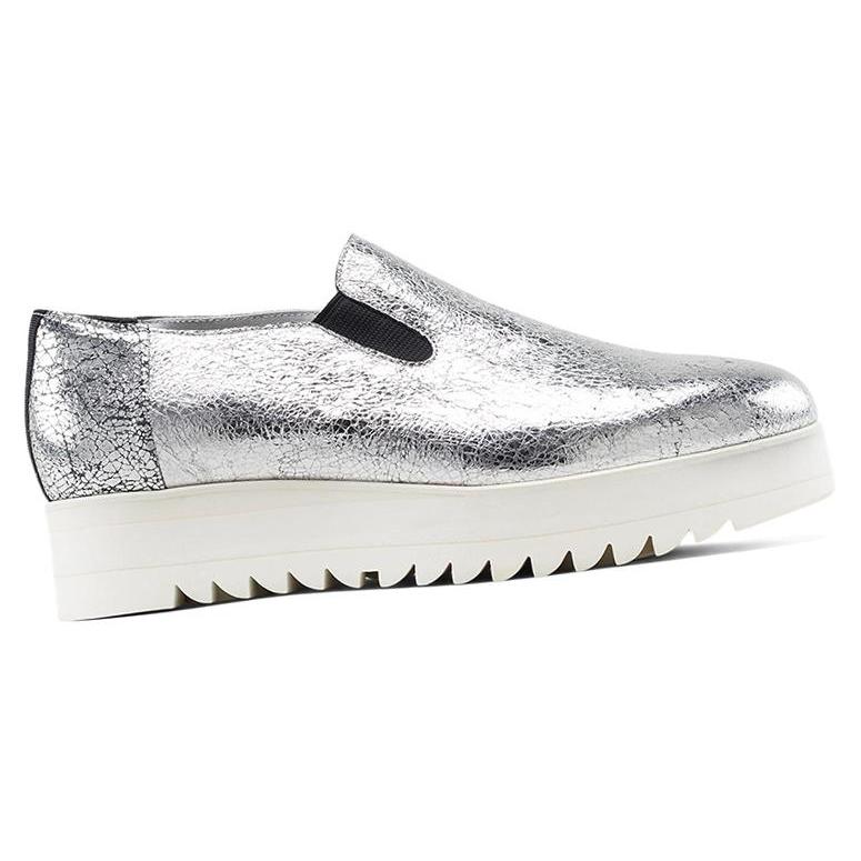 ONITSUKA TIGER Слипоны на платформе 'Серебристые' Женские 1182A319-020
