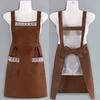 Дышащий фартук, регулируемый ремень, противообрастающий широкий плечевой ремень, кухонный фартук для кухни