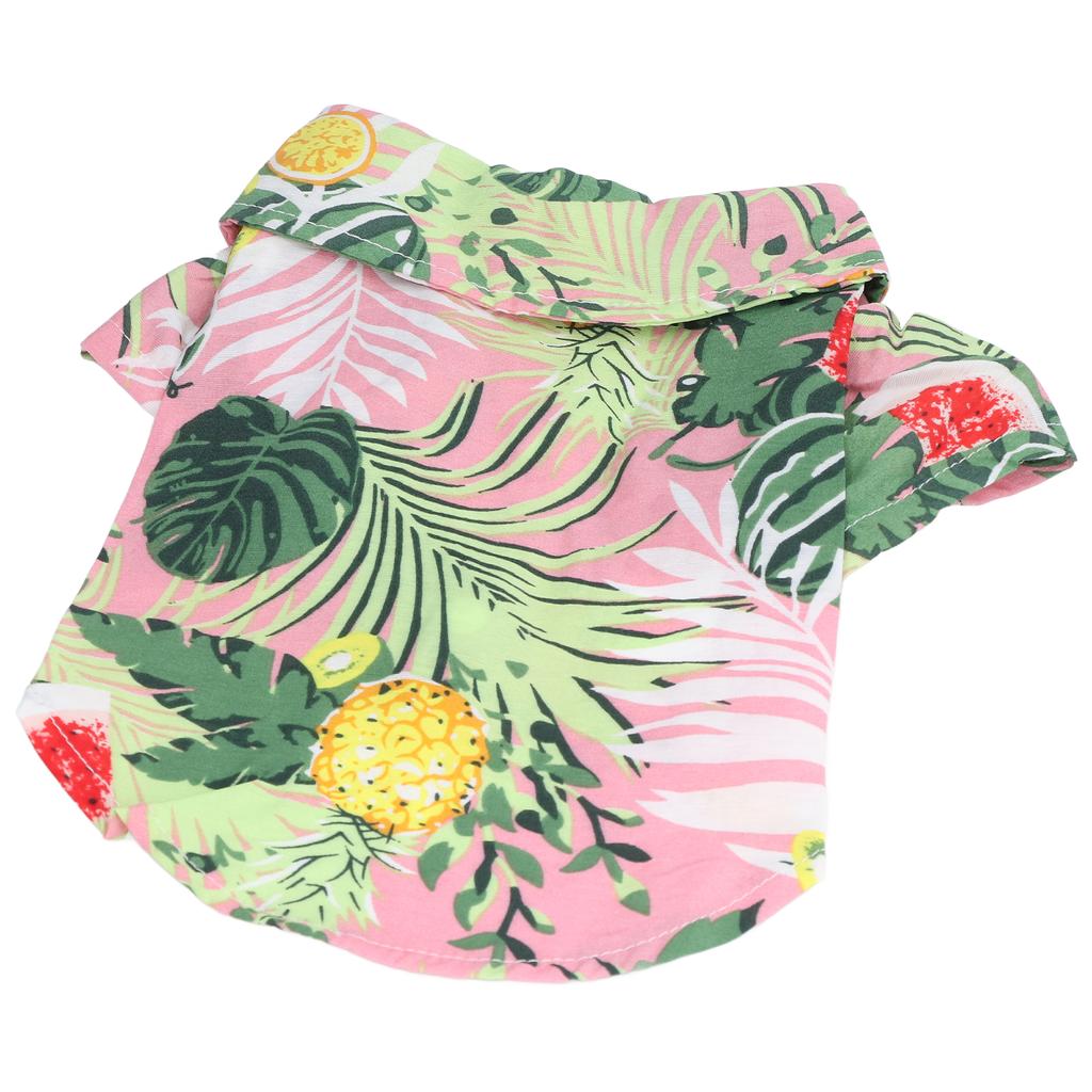 Pet Hawaiian Shirt Cute Breathable Cotton Hawaiian Dog Summer T Shirt for Cats Dogs RabbitsXL