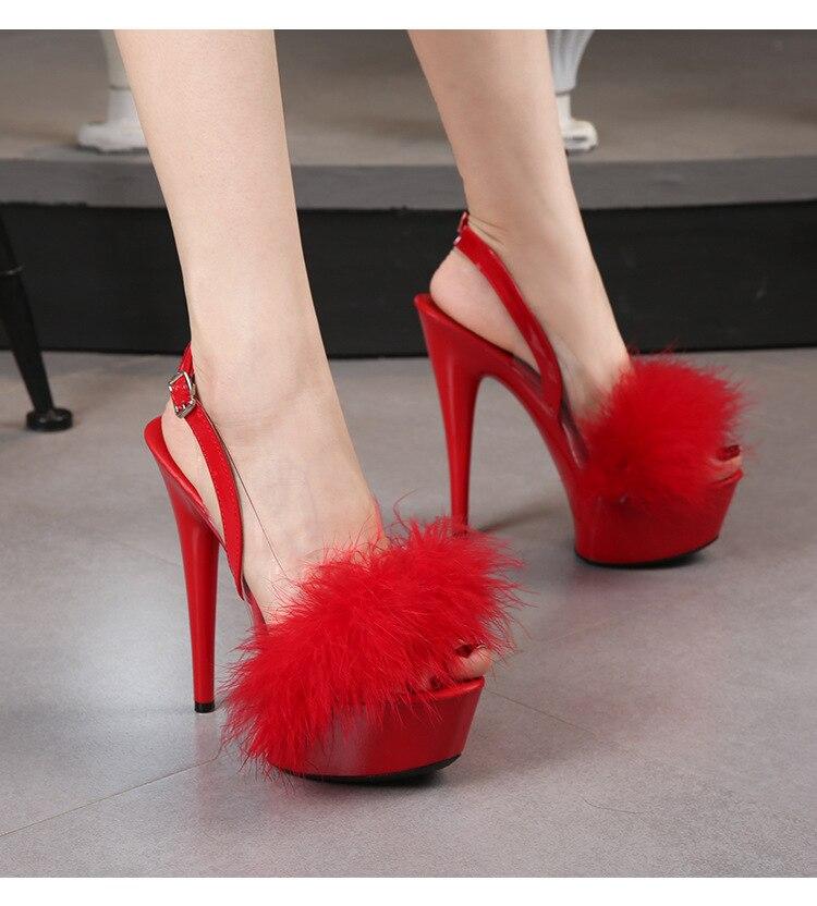 Босоножки модели автомобиля на платформе для ночного клуба на шпильках, женские подиумные стальные трубки