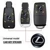 MVTT4 10Pcs Car Remote Key Sticker Aluminum Emblem Decoration Decal For Lexus IS250 IS200 CT200h GS300 LS430 RX450h LX570 IS300 ES RX