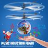 Flash Flying Ball Infrared Induction Colorful Music LED Disco RC Helicopter Toy