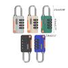 Weatherproof Padlocks 4 Digit Password Lock Portable Luggage Security Lock for Storage Unit Gym Lockers Toolboxs