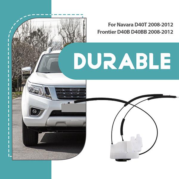 80500EB70A fits the Nissan Navara D40T's front right door latch actuator made from August 12, 2008.