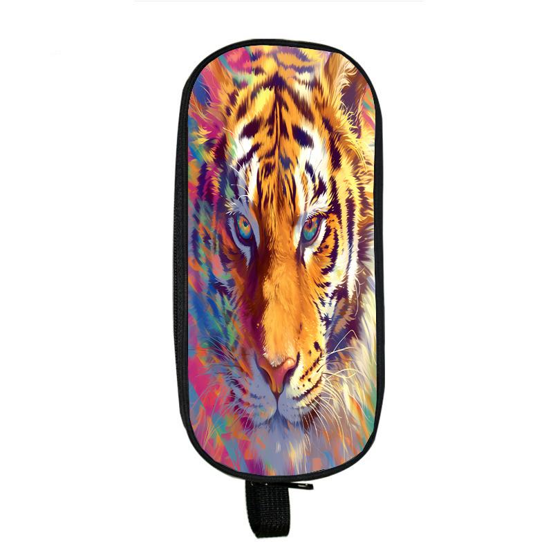 Капибара, кошка, собака, пеналы, лошадь, тигр, панда, пенал, сумка с волком, держатель, коробка для девочек, офисный студенческий органайзер, канцелярские принадлежности, школьные принадлежности