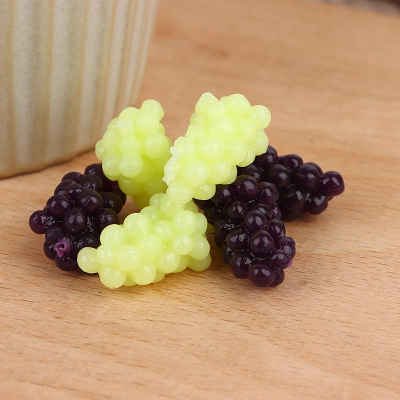 6 шт./компл. 1:12 Миниатюрный кукольный домик Фиолетовый Зеленый Виноград Кукольный домик Еда Кукольный Дом Аксессуары Игрушки