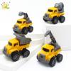 4-piece Set Engineering Vehicle Model Four Mini Cars Excavator Crane Dump Truck Educational Children's Toys for Kids