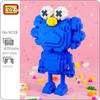 LOZ 9219 Cartoon Fashion Blue Doll Monster 3D Model 870pcs DIY Mini Diamond Blocks Bricks Building Toy for Children No Box
