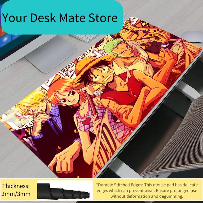 Computer Mouse Pad Gamer Mouse Pads Large Gaming Mousepad XXL One Piece Luffy Desk Mause Pad Keyboard Mouse Carpet Mouse Pads