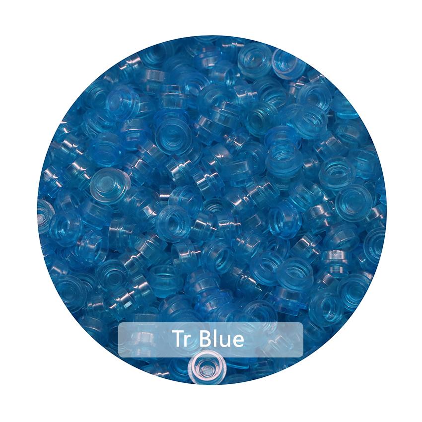 300/500/1000 шт. Сборные частицы 6141 Пластина круглая 1x1 точка DIY строительные блоки фигурки лампа кирпичи игрушка для детей 4073