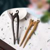 Chinese Style Headwear Wooden U-shape Hairpin Exquisite Hair Stick