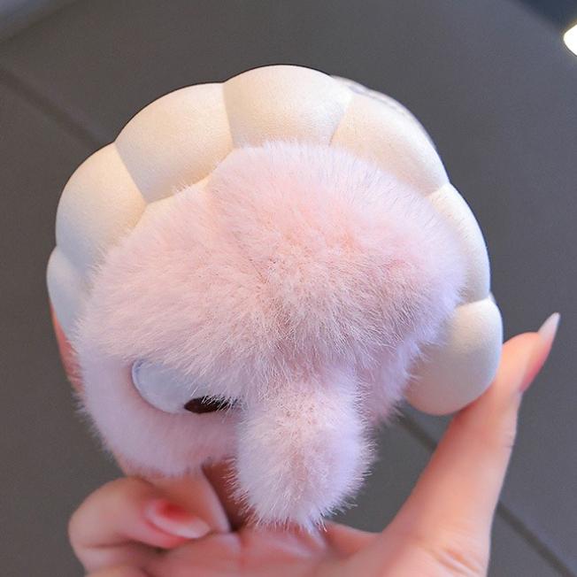 Милые уютные зимние тапочки на флисовой подкладке для девочек - Милый мультяшный дизайн, Мягкая подошва, Домашняя обувь с детскими тапочками