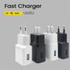 USB Wall Charger EU US Plug Phone Charger Head 5V/1A Single Port USB Charging Block Travel Power Adapter For Samsung