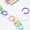 30Pcs Binding Ring Candy Hole Color Ring Plastic Binding Coil Binder Hoop Holder Tool