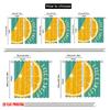 2pcs 2D Flat Printing Curtains La Dolce Vita Lemon Slice Fabric Without Electricity Seasonal Party & Holiday Decor Perfect for