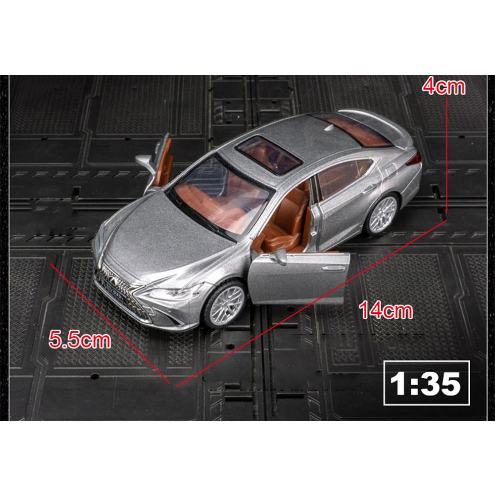 Масштаб 1/35 Lexus ES300h, модель автомобиля, литой игрушечный автомобиль из сплава, коллекция, подарок для детей, серый цвет