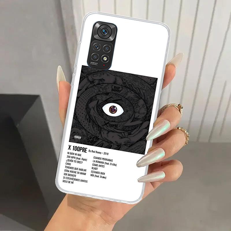 Bad Bunny X100pre Phone Case for Xiaomi Redmi Note 15 14 14S 13 12S 12 Pro 11S 11 Plus 11T 11E 10S Soft Funda Print Shell Redmi