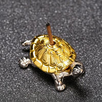 1 шт. Мини металлическая палочка для благовоний в форме черепахи для медитации, держатель для палочки из сандалового дерева, забавные держатели для благовоний в виде животных, домашний декор