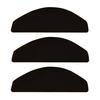 3Pcs / 5Pcs Stairs Mat Anti-dust Non-slip Flannel Indoor Family Bullnose Carpet for Home