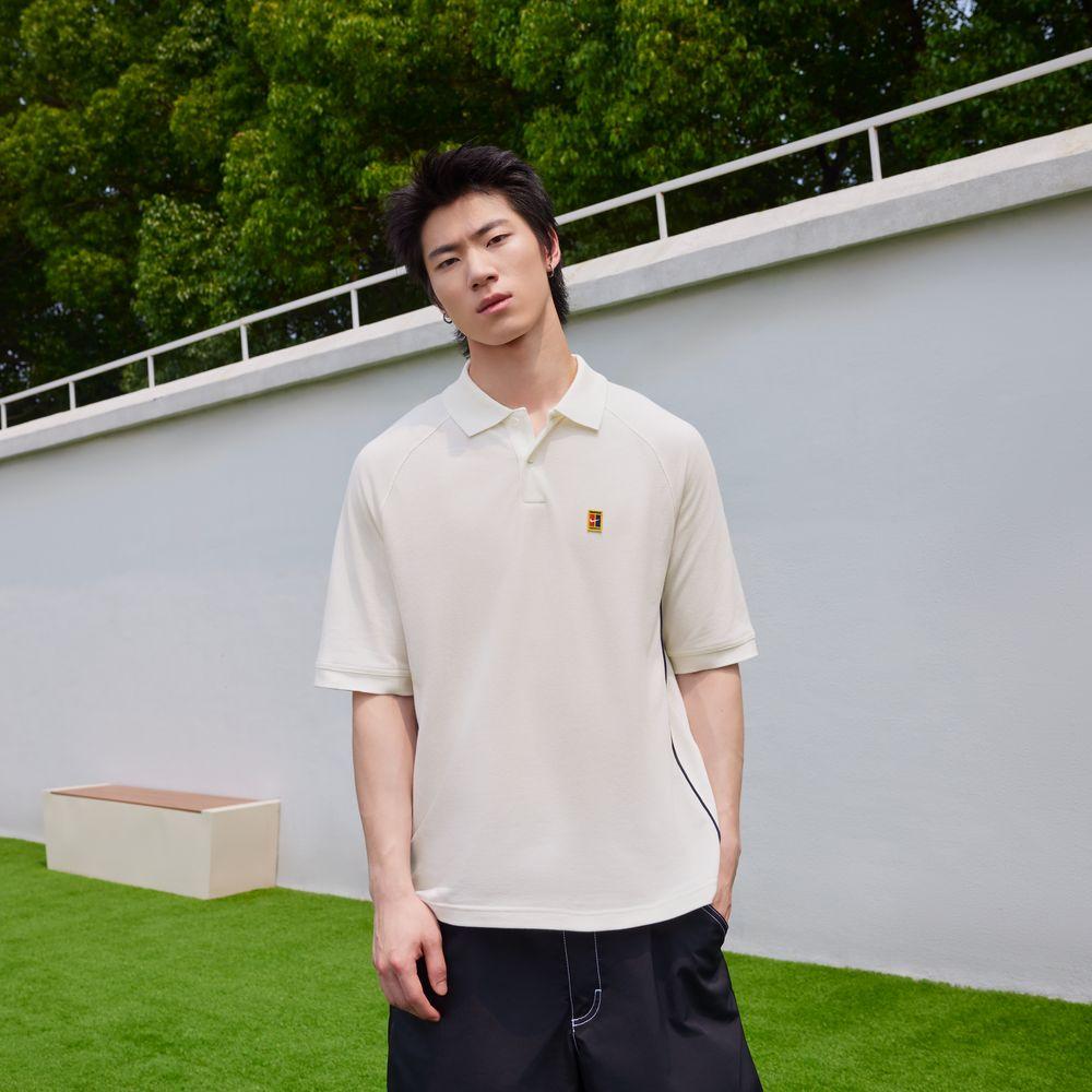 Nike Club Polo Shirts Men's Sail White/Obsidian/Sail White Polo Collar
