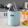 Сумка для ланча, водонепроницаемая, большой емкости, портативная, с ручкой, затягивающаяся на шнурок, ткань Оксфорд, круглая, с вакуумной изоляцией, сумка для банки, кухонные принадлежности