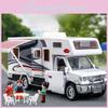 Car Model Toy Inertial Travel Rv With Opening Doors For Kids Playroom Decor