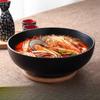 Japanese Style Black Frosted Melamine Ramen Bowl