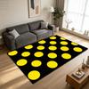 Retro Abstract Green Yellow Black Fluffy Carpet Modern Home Decor Living Room Large Size Rug Non-slip Washable Gaming Floor Mat