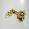 Set of 6  Brass Anchor Keychain Nautical Keychain Handcuffs Keyring Gift