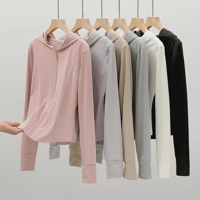 Женская тонкая куртка Ice Silk Sun Protection Jacket - 2024 УФ-устойчивый летний спортивный топ