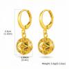 Hollowed-Out Ball Beaded Dangle Earrings, Fashion Exquisite Charms Elegant Popular Jewelry