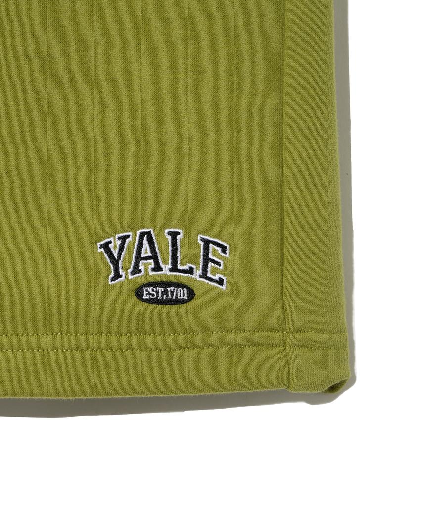 YALE Маленькие двухцветные спортивные шорты-арки Оливковый Лайм