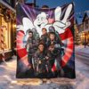 Ghostbusters Pattern Blanket for Home Decoration, Bed, Sofa, Car Travel, Camping, Suitable for All Seasons, Birthday Christmas Gift