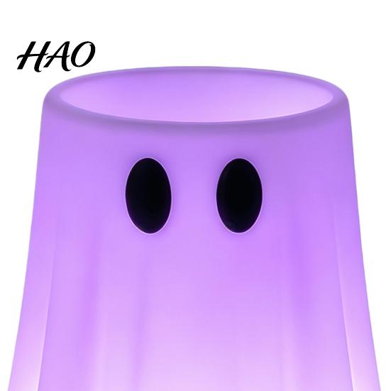 Halloween Beverage Can Sleeve 3D Printed Ghost Holder, Glow?in?the?Dark Soda Non Slip Protector Cup Cover, Cute Tabletop Decor for Party