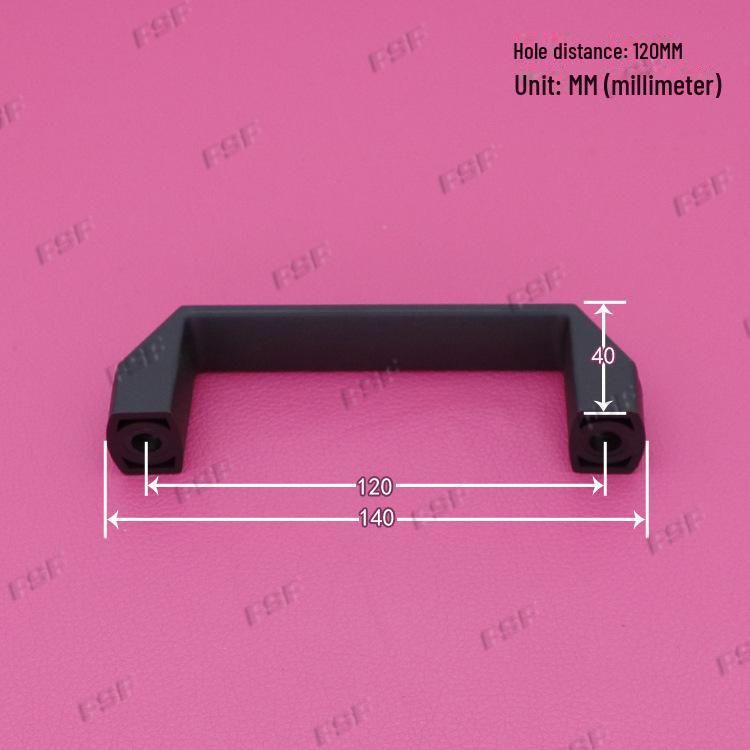 LS522 Квадратная ручка для шкафа из алюминиевого сплава - Расстояния между отверстиями: 90, 120, 180 мм