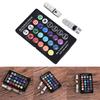 2шт T10 5050 W5W 6 Smd пульт дистанционного управления Rgb светодиодный автомобильный купольный светильник для чтения, лампа накаливания