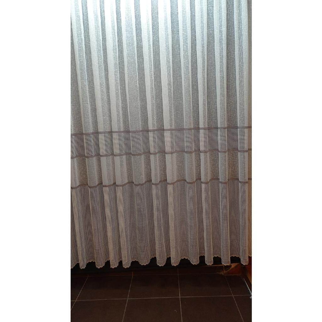 Современная Тюлевая Занавеска С Аструплей Переходом 1/2 Складки