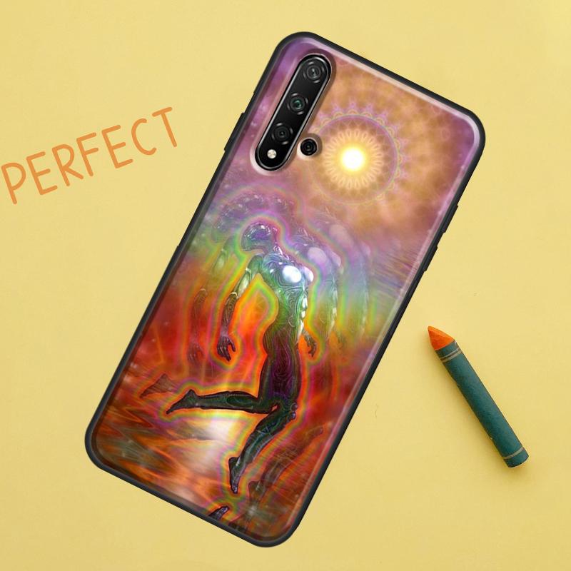 Spiritual Trippy Psychedelic Case For Huawei Nova 10 9 SE 5T Y90 Y70 Y60 Y61 Nova 3i 7i 8i 11i P20 P40 P30 Lite P60 Pro